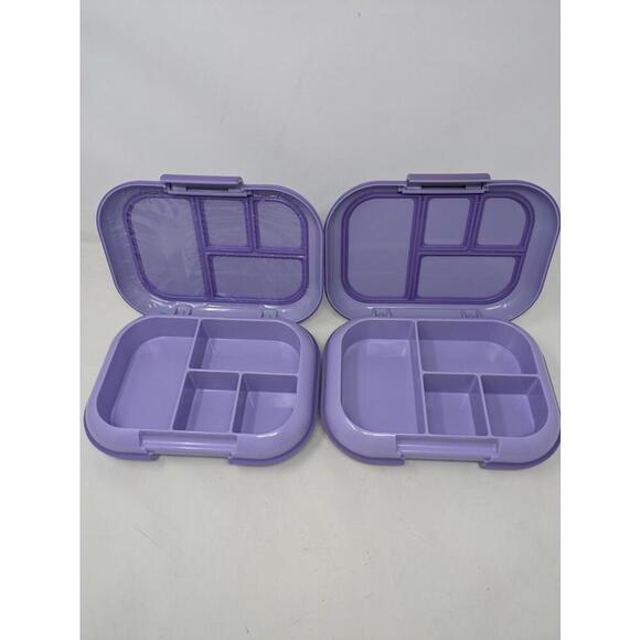 2x Bentgo Kids' Chill Lunch Box Bento-Style 4 Compartments-Purple - Picture 3 of 4